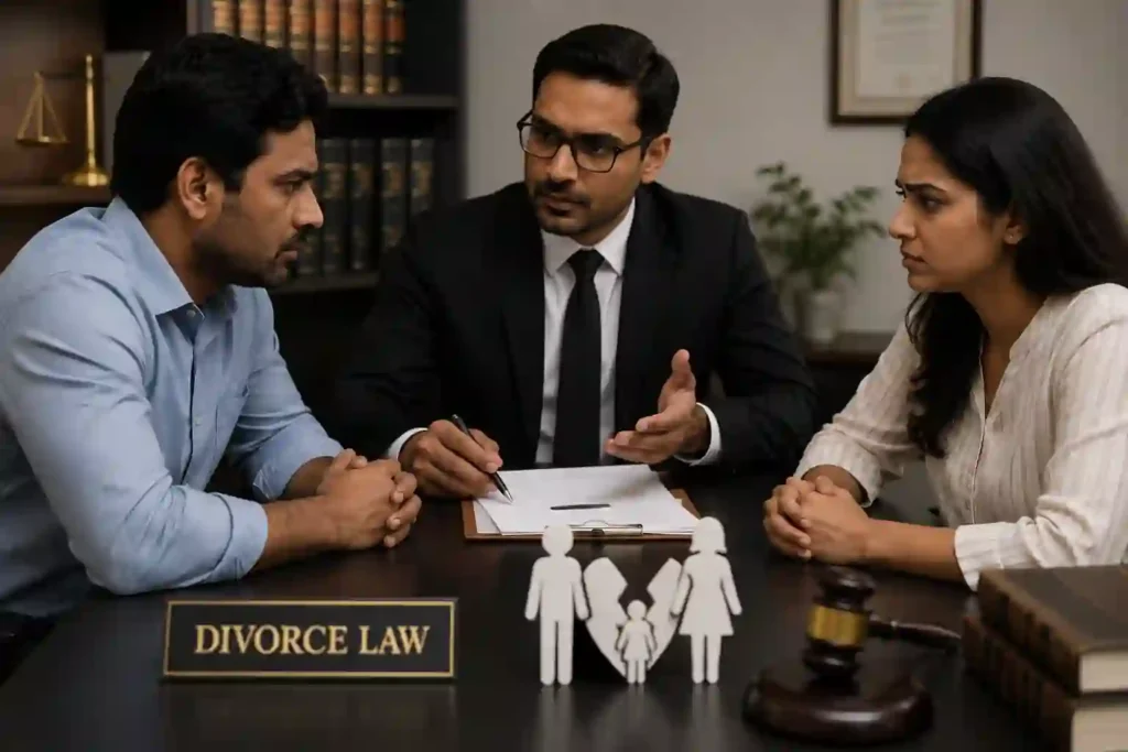 Divorce lawyer in Islampur guiding a client through family court proceedings