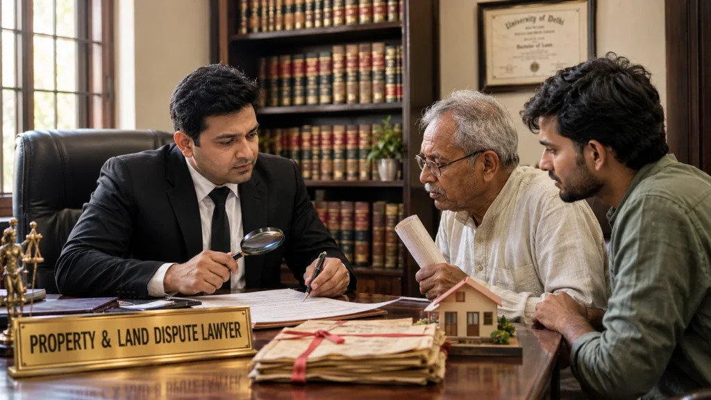 Best property lawyer in Kalimpong reviewing land and property dispute documents