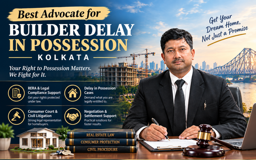 Best advocate for builder delay in possession helping a client with a RERA case